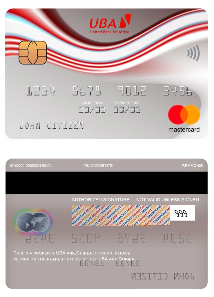 Guinea UBA bank mastercard